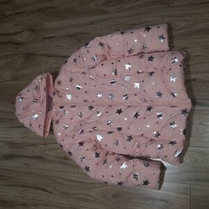 Swiss Tech Pink Star Puffer Jacket for Kids